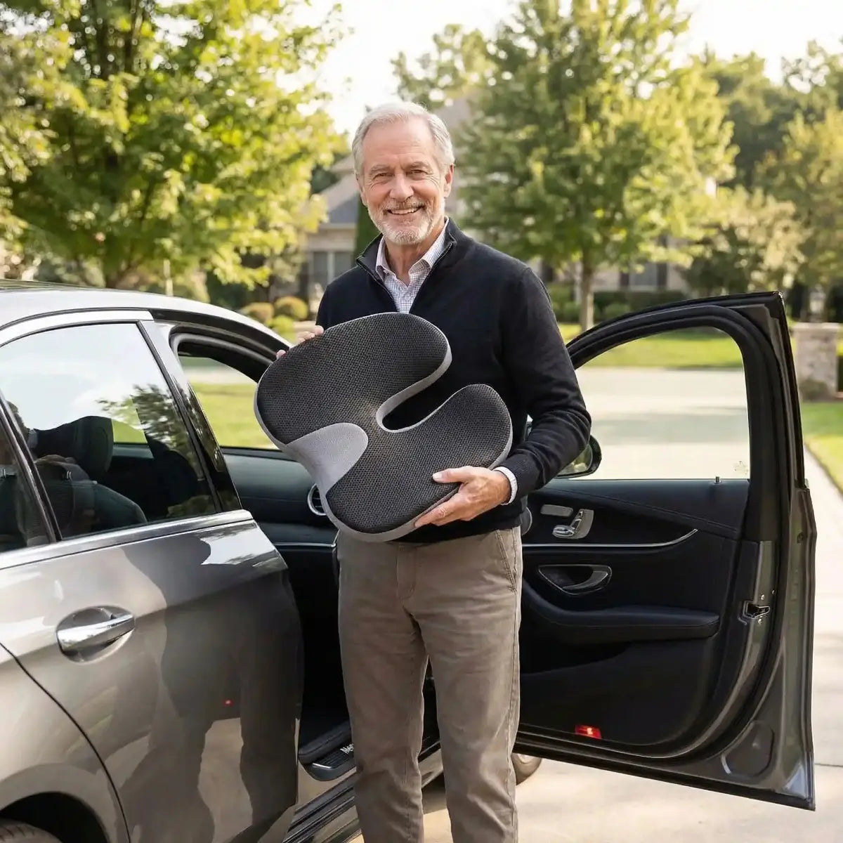 coussin voiture orthopédique confort et soutien dos Surface antidérapante sur les deux faces pour une stabilité parfaite