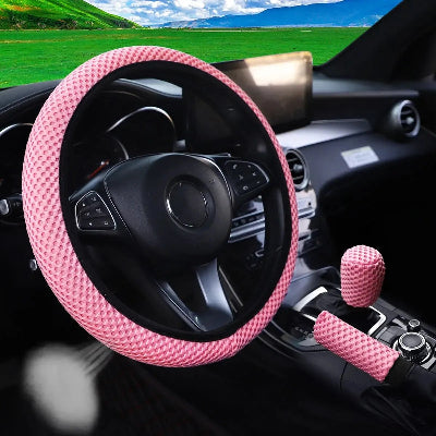 housse de volant confort rose toucher doux