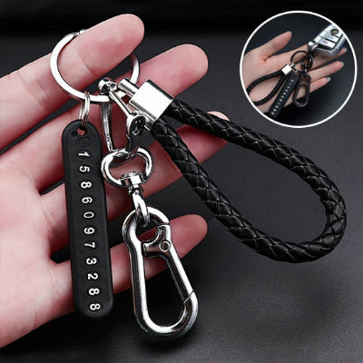 porte clé anti perte noir polyvalent