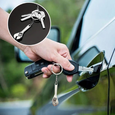 porte clé enforme de clé a molette multi usage