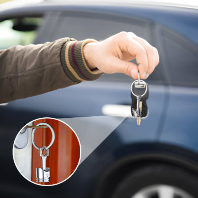 porte clé pour voiture forme de piston léger et pratique