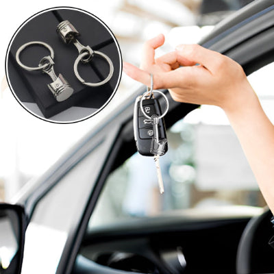 porte clé pour voiture innovant forme de piston voiture