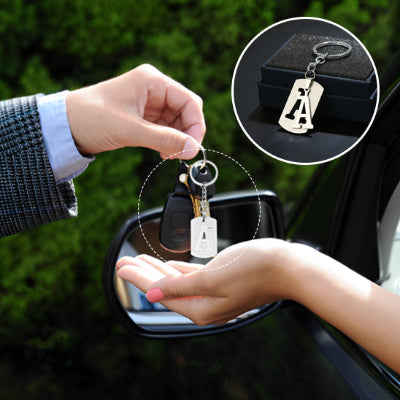 porte clé voiture en acier inoxydable résistant