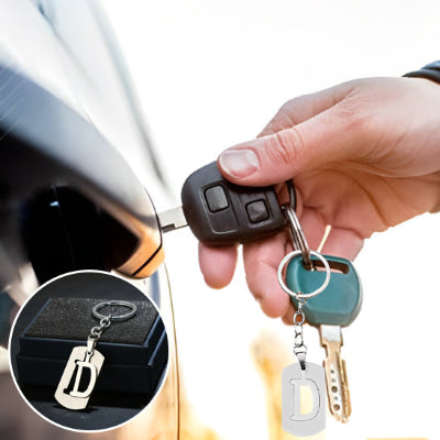 porte clé voiture en acier inoxydable innovant et raffiné