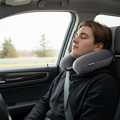 Oreiller de voyage remplissage à rebond lent
