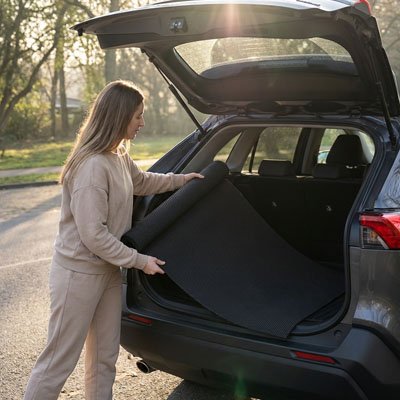 Tapis de coffre voiture Installation sans outils Se pose simplement