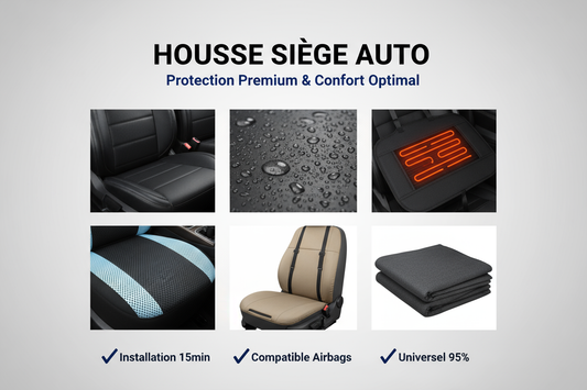 Guide complet 2025 pour choisir sa housse siege auto selon 7 critères : matériaux, compatibilité, budget et sécurité