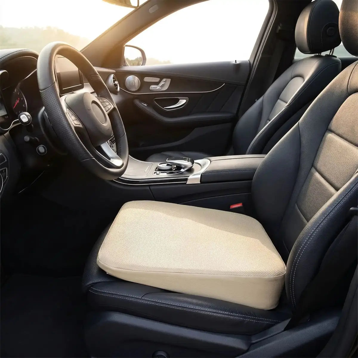 Coussin Voiture Fessier ergo3D Beige rehausseur siège auto 