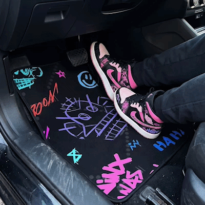 tapis pour voiture premium antidérapant animation confort automobile 