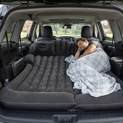 Matelas Gonflable Voiture Siège Arrière | Valve Intelligente & Oreiller