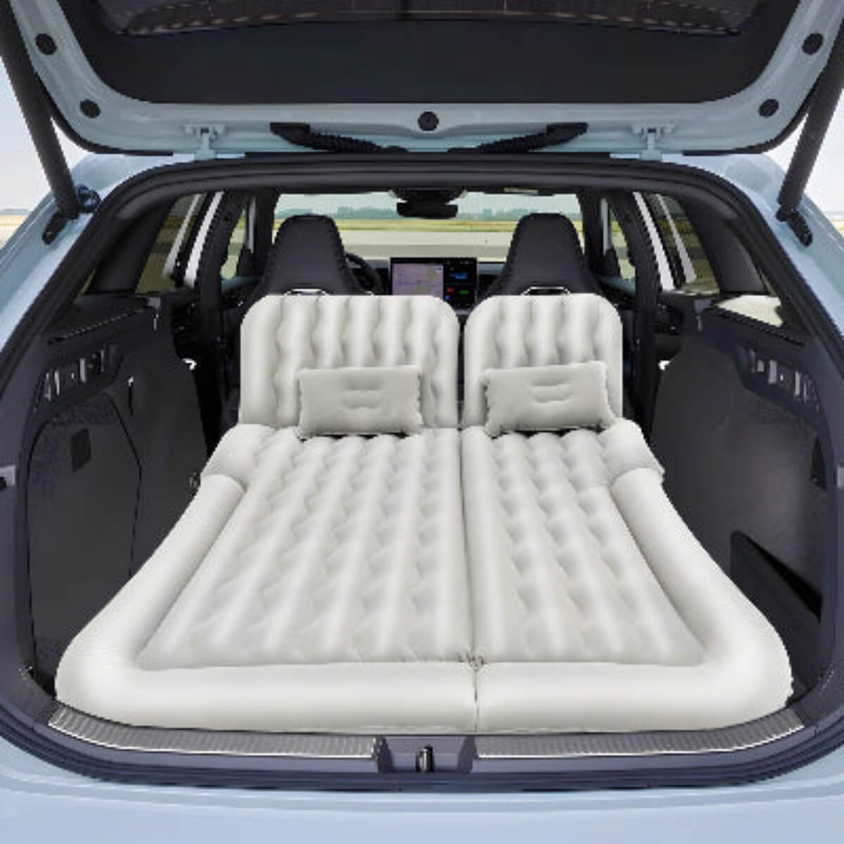 Matelas Gonflable Voiture 2 Places 174x126cm | Pompe 2 Min 250kg