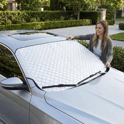 Pare soleil voiture Aluminium protection parebrise animation confort automobile 