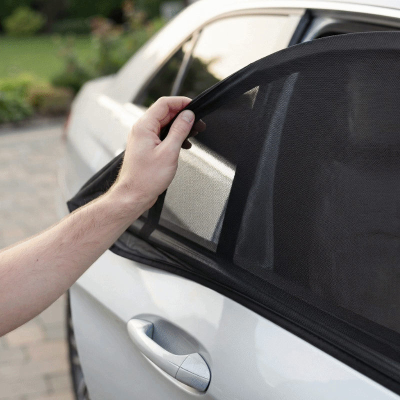 pare soleil pour voiture moustiquaire de fenêtre animation confort automobile
