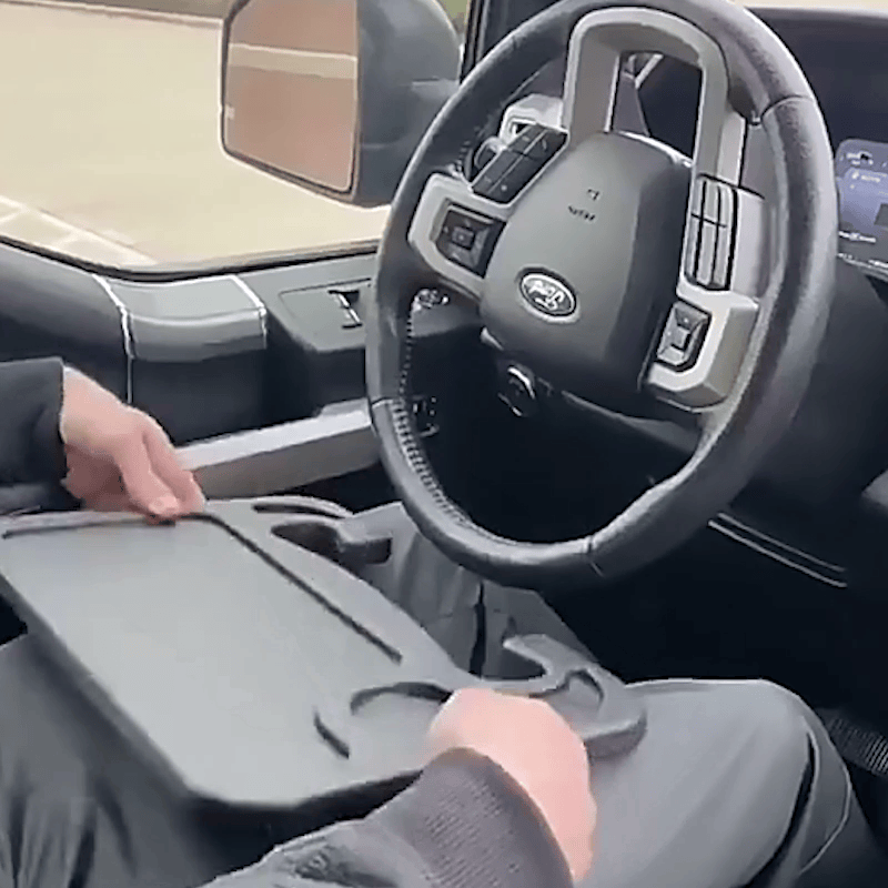 Plateau pour voiture fixation volant animation confort automobile