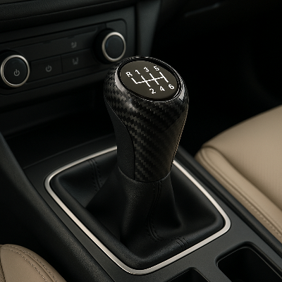 Pommeau de levier de vitesse carbone style et confort