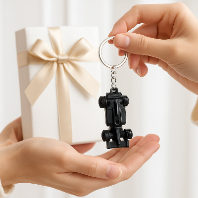 Porte clé voiture volant cadeau parfait passionné auto