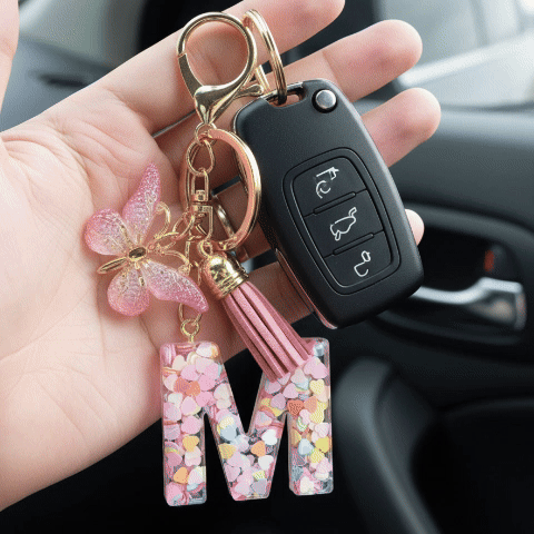 Porte Clé Voiture Élégance Personnalisable A-Z animation confort automobile 