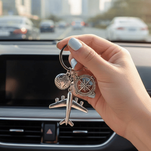 porte clef voiture élégant animation confort automobile 