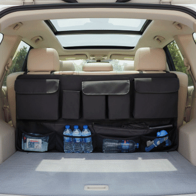 Rangement coffre voiture  en tissu Oxford imperméable animation confort automobile
