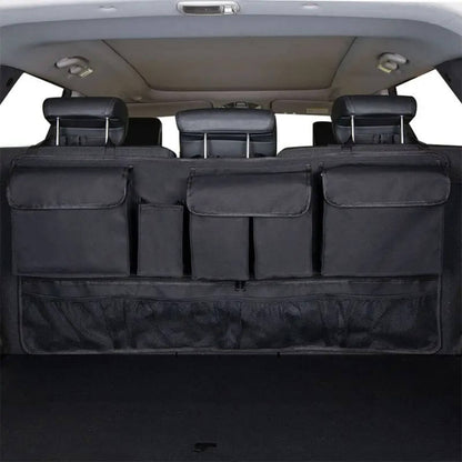 Rangement coffre voiture pliable multi compartiments noir Nettoyage facile grâce au tissu robuste traité