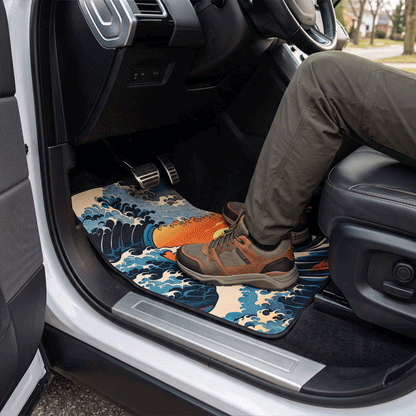 tapis de voiture moquette de sol premium animation confort automobile 