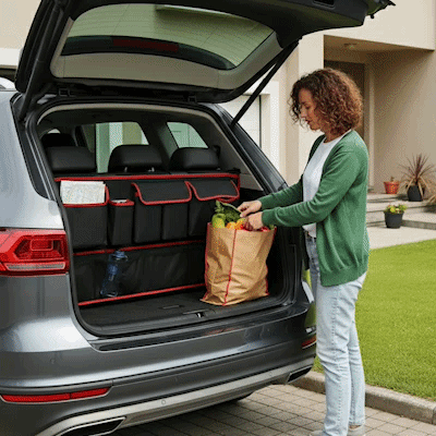 rangement et organisation coffre voiture animation confort automobile