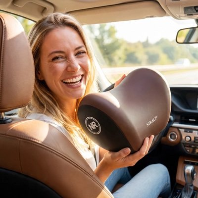 Appui tete pour voiture Installation facile Mise en place rapide sans outils sur l'appui-tête existant