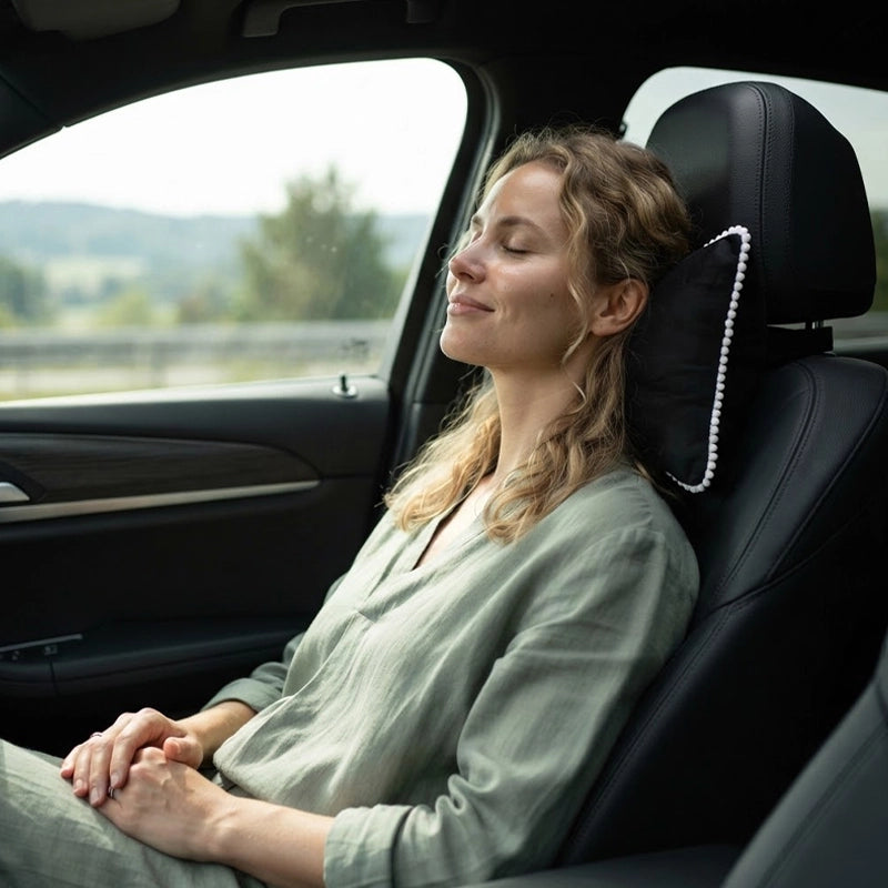 appui tete voiture universel noir 