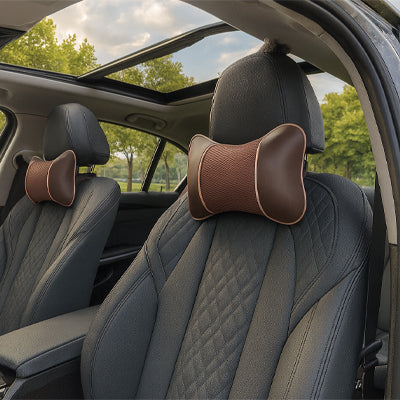 Appui tete pour voiture a mémoire de forme ergonomique