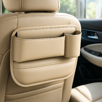 boite pour rangement voiture beige confort au quotidien