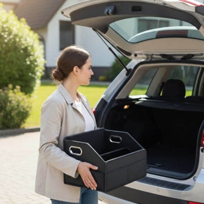 coffre de rangement voiture Des poches latérales pour les objets fragiles ou de valeur