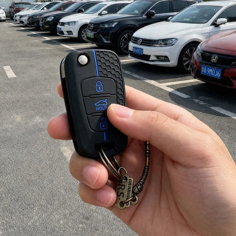 Coque clés de voiture housse adaptée aux clés à 3 boutons