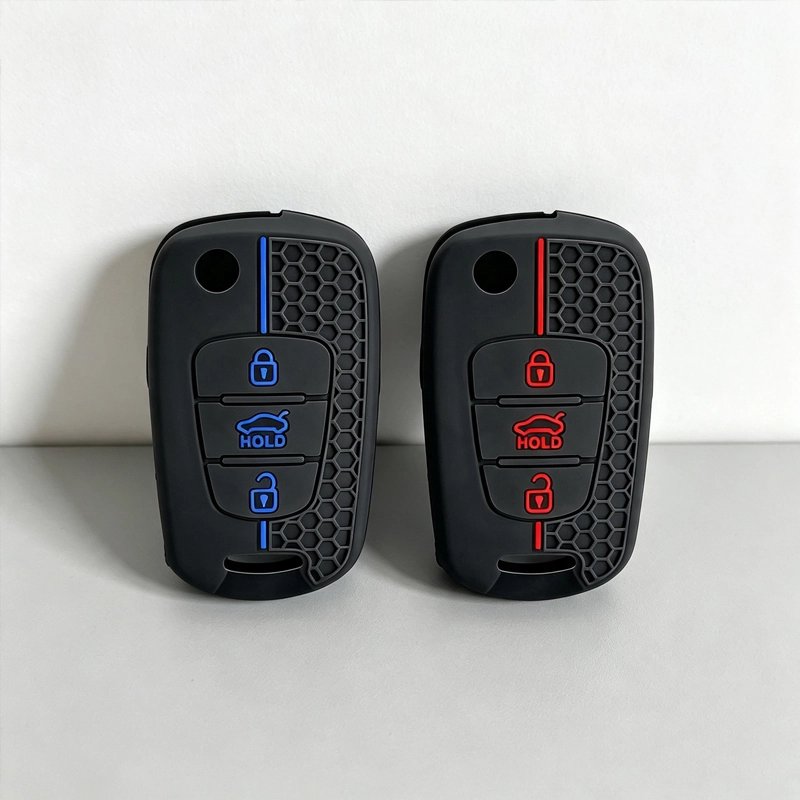 Coque clés de voiture silicone souple résistant aux chocs et aux rayures