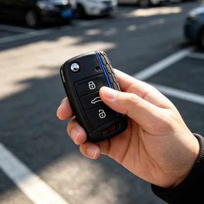 Coque de clé de voiture pose simple sans outil directement sur la clé d'origine