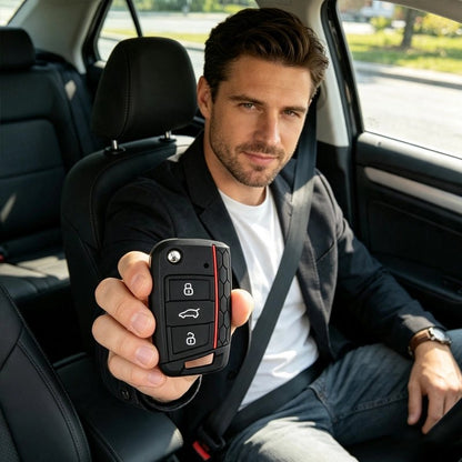 Coque de clé de voiture Praticité encoche pour la lame de clé rétractable