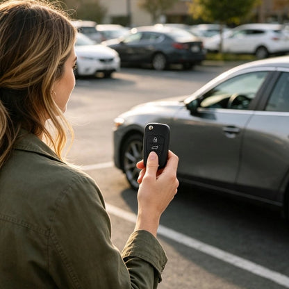 Coque de clé de voiture verrouillage, déverrouillage et ouverture du coffre intégrés