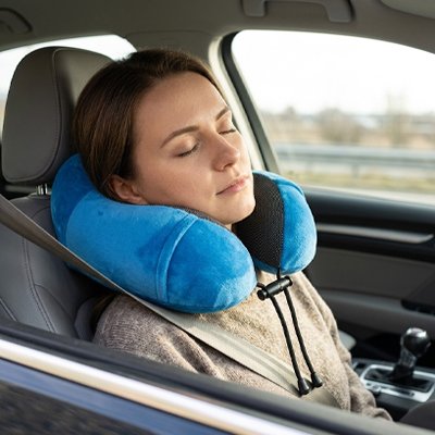 coussin cervical pour voiture Système de fixation ajustable Cordon de serrage permettant d'adapter le niveau de soutien selon les préférences