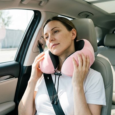 coussin cervical voiture Plusieurs coloris disponibles noir, gris clair et rose pour s'adapter aux goûts de chacun