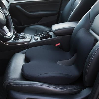 Coussin lombaire voiture Coussin de siège de chaise de bureau intégré en forme de L, coussin de siège en mousse à mémoire de forme