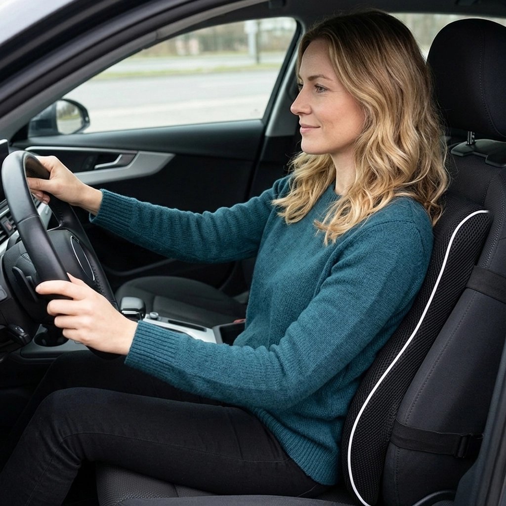 Coussin lombaire voiture Soutien postural réduit la pression du dos