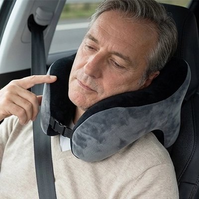 Coussin nuque voiture Système d'attache réglable
