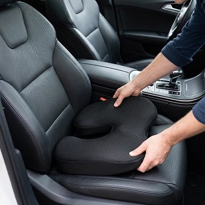 Coussin pour voiture Coussin en mousse à mémoire de forme pour soulager la douleur coccygienne