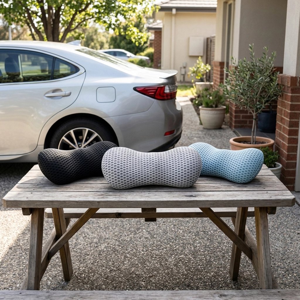 Coussin pour mal de dos en voiture antidérapante tissu en maille aérée