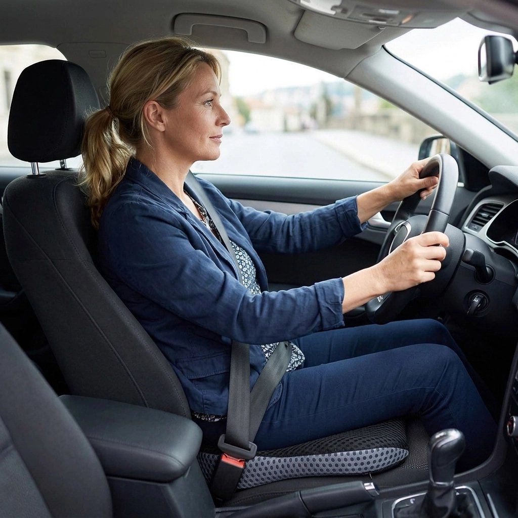 Coussin voiture pour sciatique forme évidée à l'arrière 