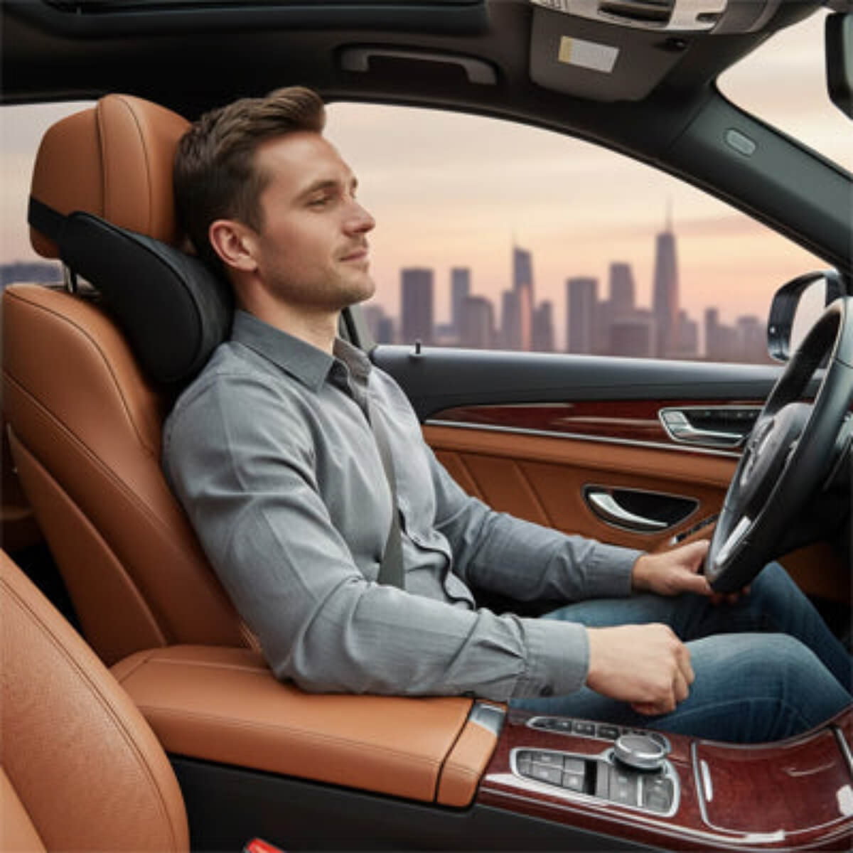 appui tete voiture antifatigue coussin de nuque confortable 