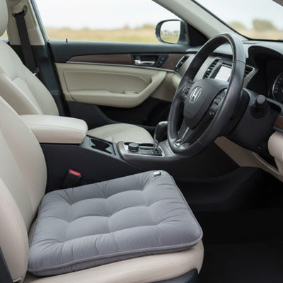 coussin de siege de voiture ergonomique gris rehausseur 