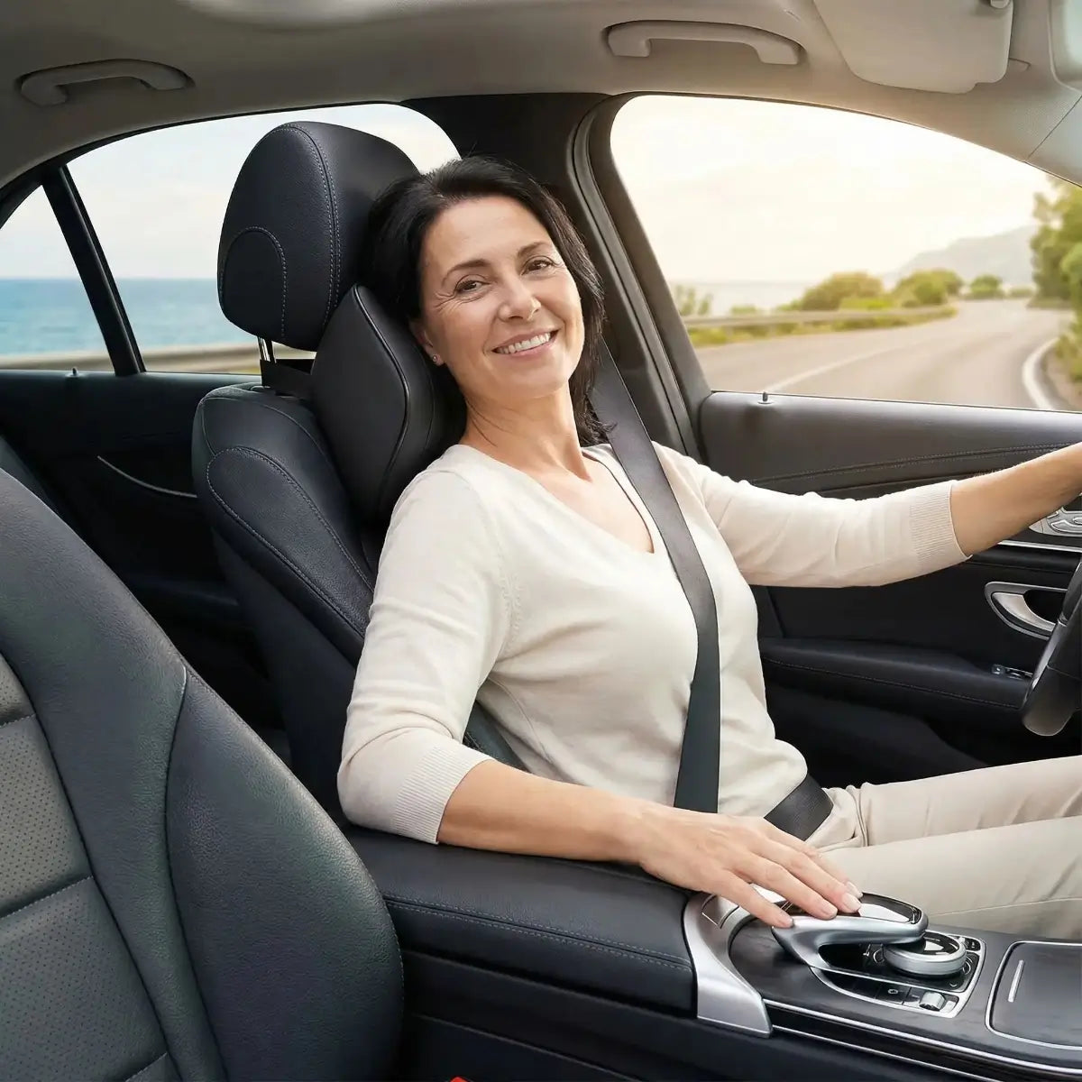 coussin de voiture maintien et bien être du cou et et du dos