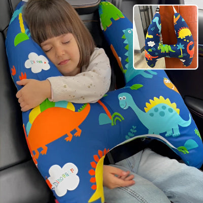 coussin de voyage reposant solution de sommeil enfant et adulte dans la voiture 