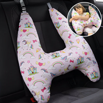 coussin de voyage reposant soutien total cou bien être famille en déplacement long trajet voiture 