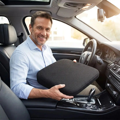 Coussin voiture fessier Albert commercial satisfait sa colonne vertébrale retrouve son alignement naturel